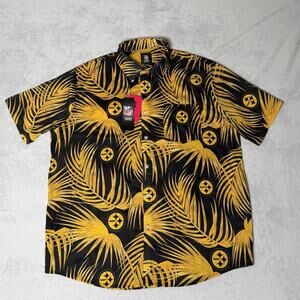 New With Tags NFL Pittsburgh Steelers Hawaiian Shirt - Size Large
